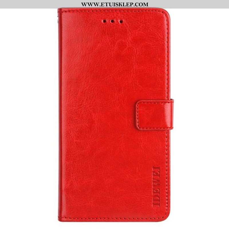 Etui Folio do Xiaomi Redmi Note 12 Pro Imitacja Skóry Idewei